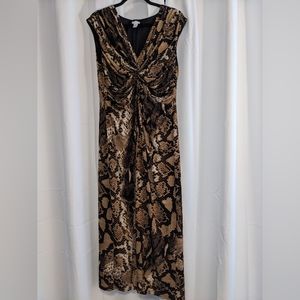 Chicos Snakeprint stretchy dress